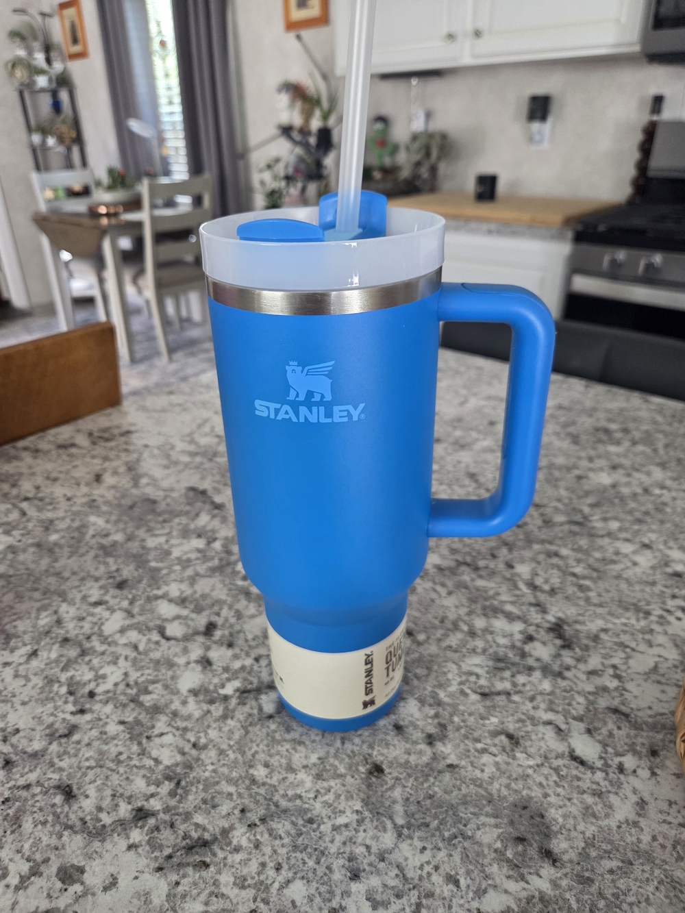 New In  Stanley Ultimate Tumbler With Straw Blue 40 Oz